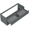 Mexen Orio meuble de salle de bain sous lavabo 120 cm, 2 tiroirs, graphite mat - 91A10-12047-2-BFF66