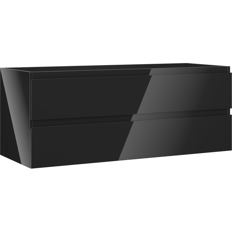 Mexen Orio vannitoa valamukapp 120 cm, 2 sahtlit, must läikiv - 91A10-12047-2-BFF70