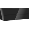Mexen Orio kupaonski ormarić ispod umivaonika 120 cm, 2 ladice, crni sjaj - 91A10-12047-2-BFF70