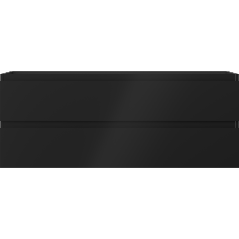 Mexen Orio bathroom cabinet for washbasin 120 cm, 2 drawers, black matt - 91A10-12047-2-BFF71