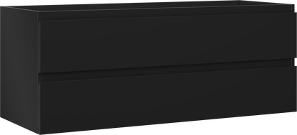 Mexen Orio badkamerkast onderwastafelkast 120 cm, 2 lades, zwart mat - 91A10-12047-2-BFF71