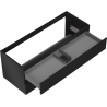 Mexen Orio meuble de salle de bains sous-vasque 120 cm, 2 tiroirs, noir mat - 91A10-12047-2-BFF71