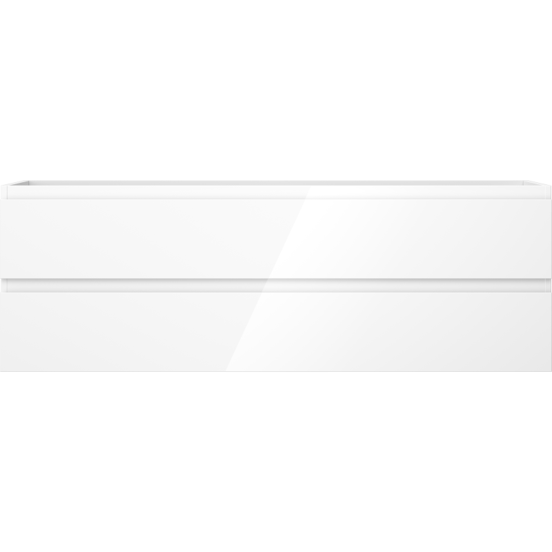 Mexen Orio meuble de salle de bain sous lavabo 140 cm, 2 tiroirs, blanc brillant - 91A10-14047-2-BFF00