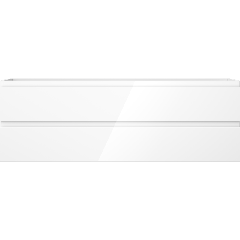 Mexen Orio mueble de baño bajo lavabo de 140 cm, 2 cajones, blanco brillo - 91A10-14047-2-BFF00