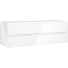 Mexen Orio kupaonski ormarić ispod umivaonika 140 cm, 2 ladice, bijeli sjaj - 91A10-14047-2-BFF00