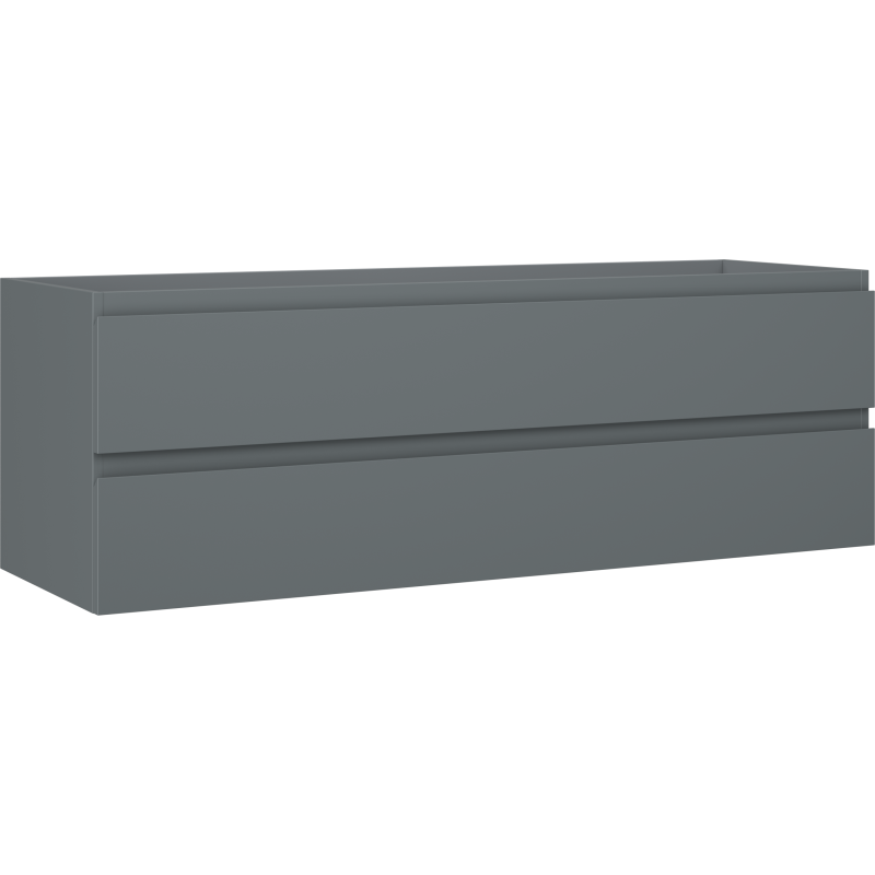 Mexen Orio badrumsskåp under tvättställ 140 cm, 2 lådor, grafit matt - 91A10-14047-2-BFF66