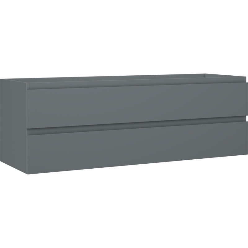 Mexen Orio vannitoakapp valamu alla 140 cm, 2 sahtlit, matt grafiit - 91A10-14047-2-BFF66