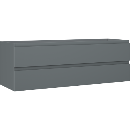 Mexen Orio kupaonski ormarić ispod umivaonika 140 cm, 2 ladice, mat grafit - 91A10-14047-2-BFF66