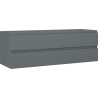 Mexen Orio Badezimmerschrank für Waschbecken 140 cm, 2 Schubladen, Graphit matt - 91A10-14047-2-BFF66