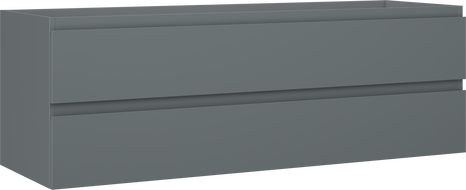 Mexen Orio kupaonski ormarić ispod umivaonika 140 cm, 2 ladice, mat grafit - 91A10-14047-2-BFF66