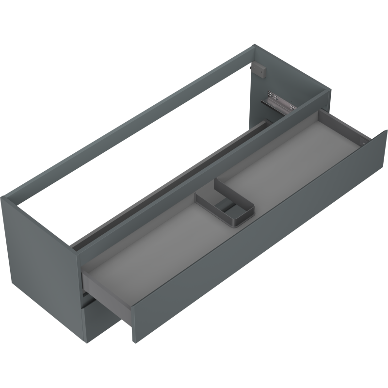 Mexen Orio armoire de salle de bain sous lavabo 140 cm, 2 tiroirs, graphite mat - 91A10-14047-2-BFF66