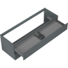 Mexen Orio Badezimmerschrank für Waschbecken 140 cm, 2 Schubladen, Graphit matt - 91A10-14047-2-BFF66