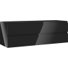 Mexen Orio 140 cm bathroom cabinet, 2 drawers, black gloss - 91A10-14047-2-BFF70