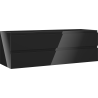 Mexen Orio Badezimmerschrank 140 cm, 2 Schubladen, schwarz glänzend - 91A10-14047-2-BFF70