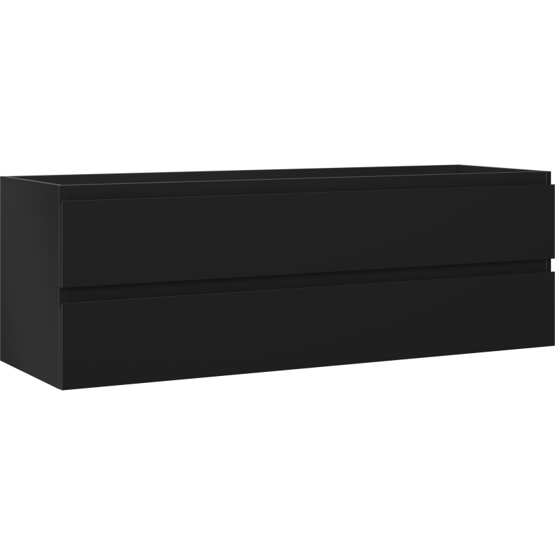 Mexen Orio badkamerkastje voor wastafel 140 cm, 2 laden, zwart mat - 91A10-14047-2-BFF71