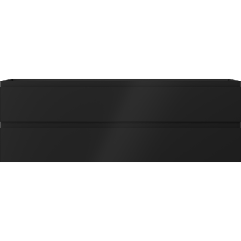 Mexen Orio 140 cm Bathroom Cabinet, 2 Drawers, Black Matte - 91A10-14047-2-BFF71