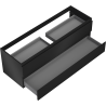 Mexen Orio Badezimmer-Unterschrank 140 cm, 2 Schubladen, Schwarz matt - 91A10-14047-2-BFF71