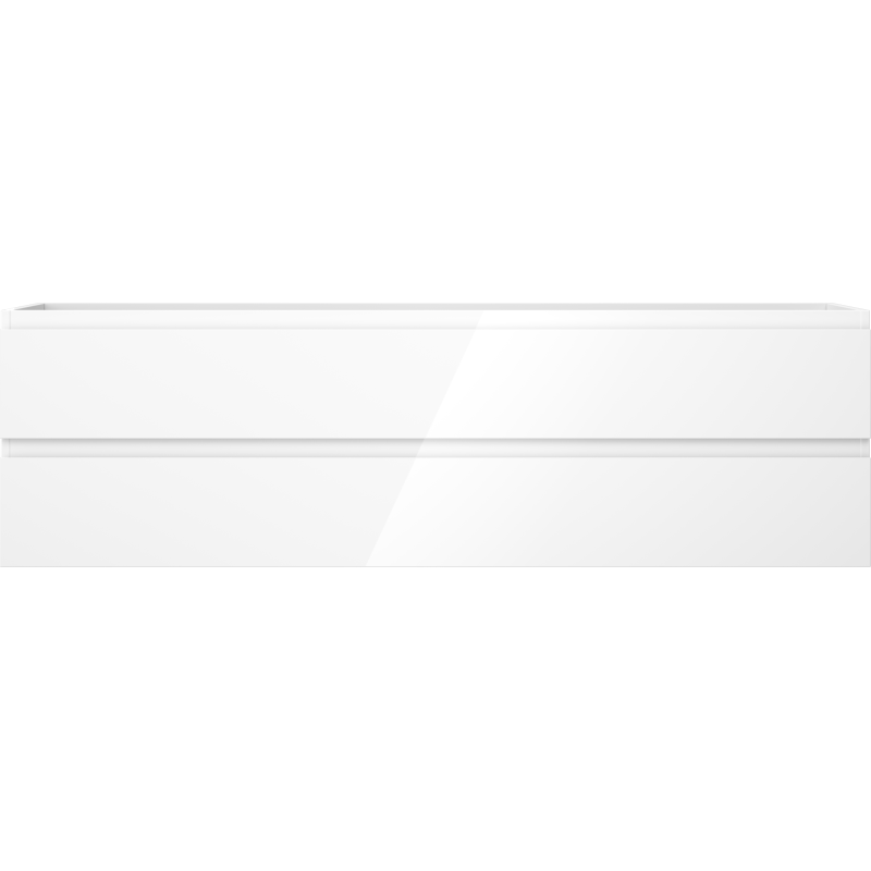 Mexen Orio badrumsskåp under tvättställ 160 cm, 2 lådor, vit glans - 91A10-16047-2-BFF00