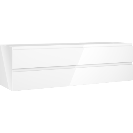 Mexen Orio Badezimmerschrank unter dem Waschbecken 160 cm, 2 Schubladen, weiß glänzend - 91A10-16047-2-BFF00