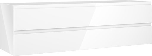 Mexen Orio Badezimmerschrank unter dem Waschbecken 160 cm, 2 Schubladen, weiß glänzend - 91A10-16047-2-BFF00