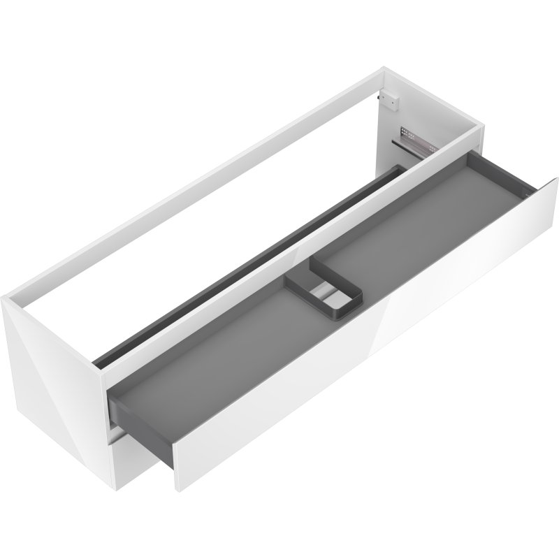 Mexen Orio mobiletto da bagno sotto lavabo 160 cm, 2 cassetti, bianco lucido - 91A10-16047-2-BFF00