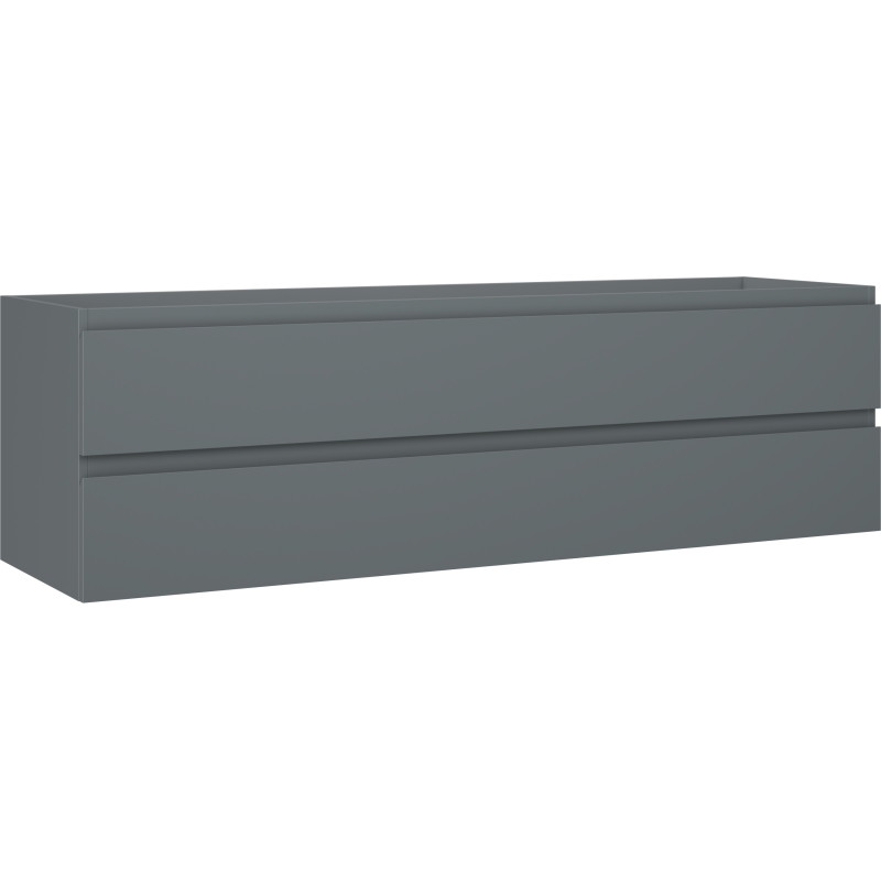 Mexen Orio kupaonski ormarić ispod umivaonika 160 cm, 2 ladice, grafit mat - 91A10-16047-2-BFF66