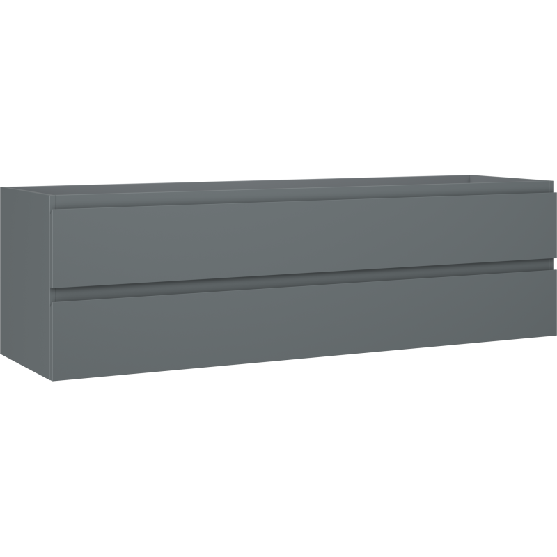 Mexen Orio mueble de baño bajo lavabo 160 cm, 2 cajones, grafito mate - 91A10-16047-2-BFF66