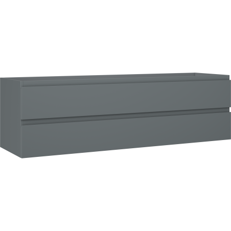 Mexen Orio armoire de salle de bain sous lavabo 160 cm, 2 tiroirs, graphite mat - 91A10-16047-2-BFF66