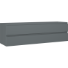 Mexen Orio Badezimmerschrank für Waschbecken 160 cm, 2 Schubladen, Graphit matt - 91A10-16047-2-BFF66