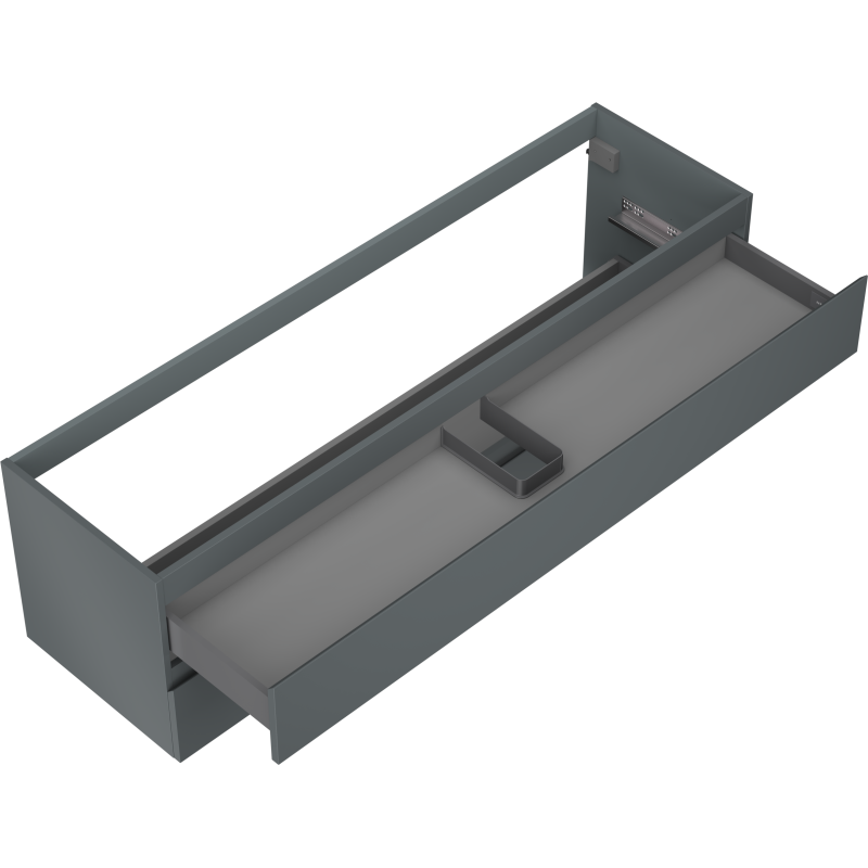 Mexen Orio Badezimmer-Waschtischunterschrank 160 cm, 2 Schubladen, matt Graphit - 91A10-16047-2-BFF66