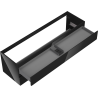Meuble de salle de bains sous lavabo Mexen Orio 160 cm, 2 tiroirs, noir brillant - 91A10-16047-2-BFF70