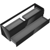 Mexen Orio Badezimmerschrank 160 cm, 2 Schubladen, schwarz glänzend - 91A10-16047-2-BFF70
