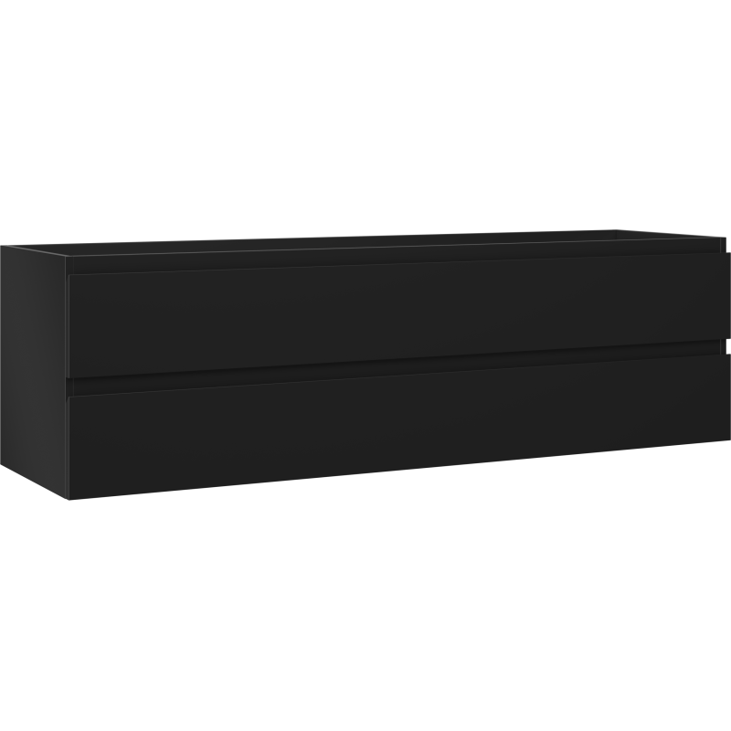 Mexen Orio mobile da bagno sottolavabo 160 cm, 2 cassetti, nero opaco - 91A10-16047-2-BFF71