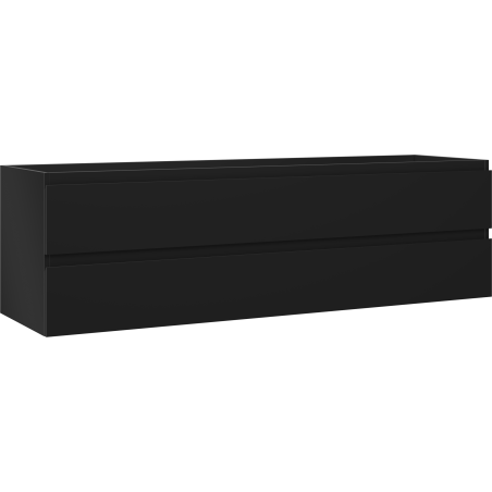 Mexen Orio kupaonski ormarić za umivaonik 160 cm, 2 ladice, crna mat - 91A10-16047-2-BFF71