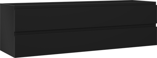 Mexen Orio kupaonski ormarić za umivaonik 160 cm, 2 ladice, crna mat - 91A10-16047-2-BFF71