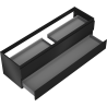 Mexen Orio meuble de salle de bain sous-lavabo 160 cm, 2 tiroirs, noir mat - 91A10-16047-2-BFF71