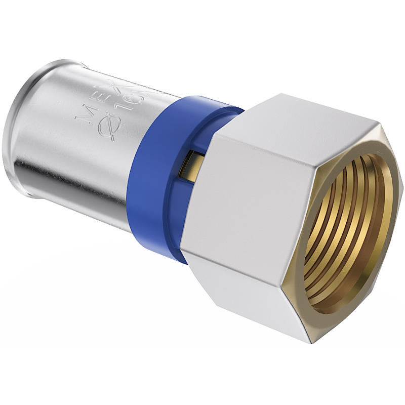 Mexen PEX-P compression fitting, pressed PEX reduction 16 x 3/4 GW - W97122-1634F-00