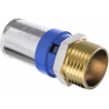 Mexen PEX-P Pressfitting, verpresst PEX Reduktion 16 x 1/2 AG - W97123-1612M-00