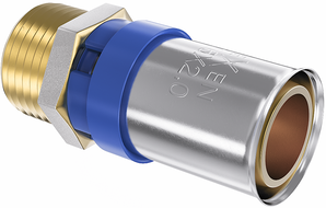 Mexen PEX-P złączka zaciskowa, zaprasowywana PEX redukcja 16 x 3/4 GZ - W97123-1634M-00