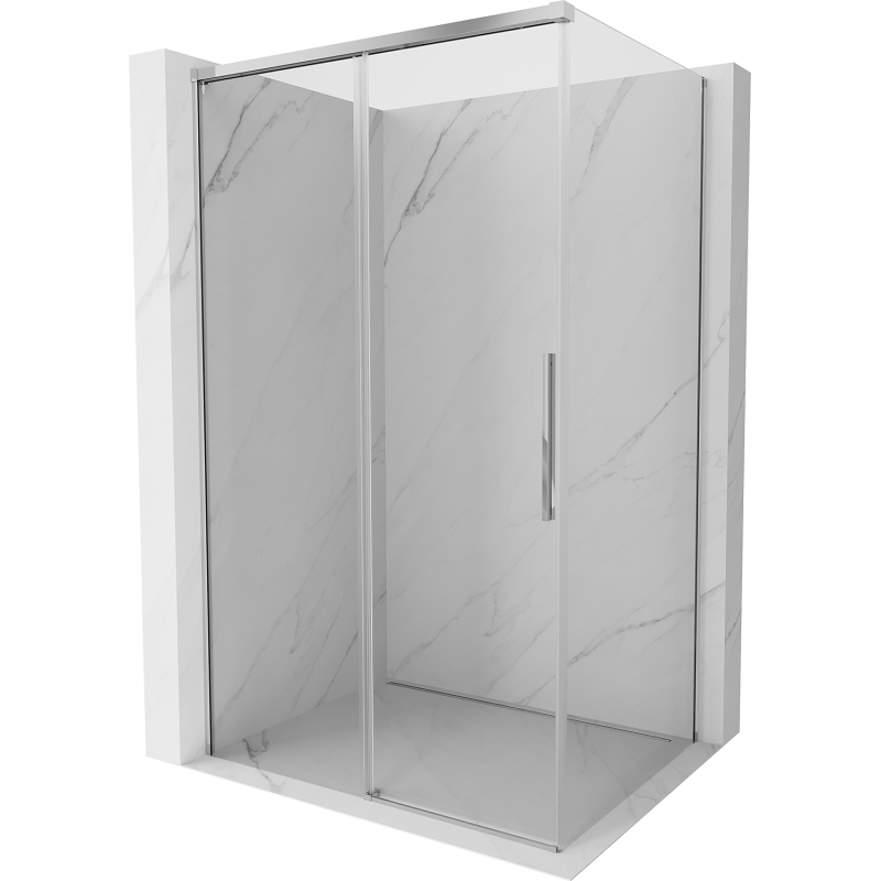 Mexen Rox schuifdouchecabine 95 x 70 cm, transparant, chroom - 8C2-095-070-01-00