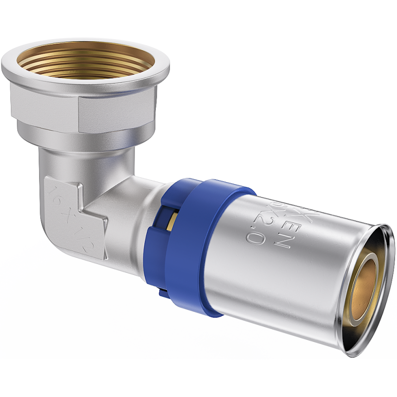 Mexen PEX-P coude à sertir, pressé PEX 16 x 3/4 PF - W97126-1634F-00