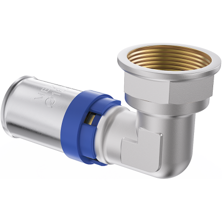 Mexen PEX-P Pressfitting-Winkel, verpressbar PEX 32 x 1 IG - W97126-3210F-00