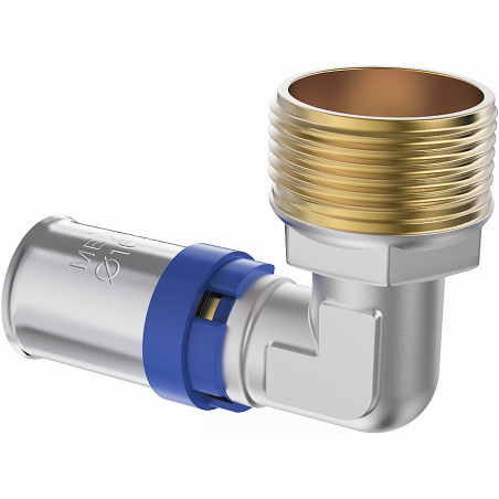 Mexen PEX-P coude à sertir, pressé PEX 16 x 3/4 GZ - W97127-1634M-00