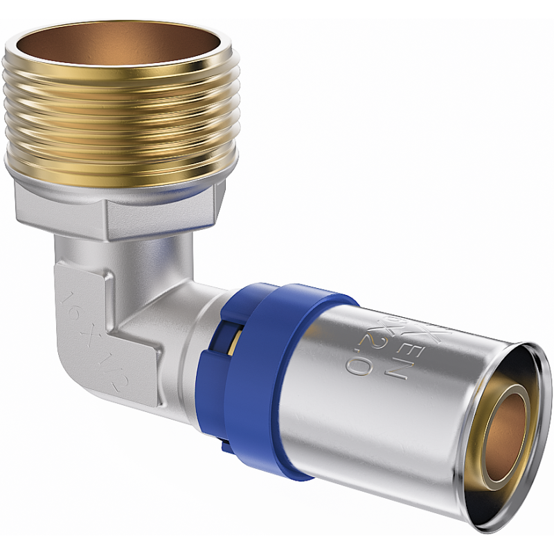 Mexen PEX-P coude à sertir, pressé PEX 20 x 3/4 GZ - W97127-2034M-00