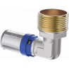Mexen PEX-P persfittingbocht, geperst PEX 20 x 3/4 GZ - W97127-2034M-00