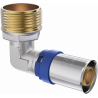 Mexen PEX-P Pressfitting, zum Pressen PEX 25 x 3/4 GZ - W97127-2534M-00