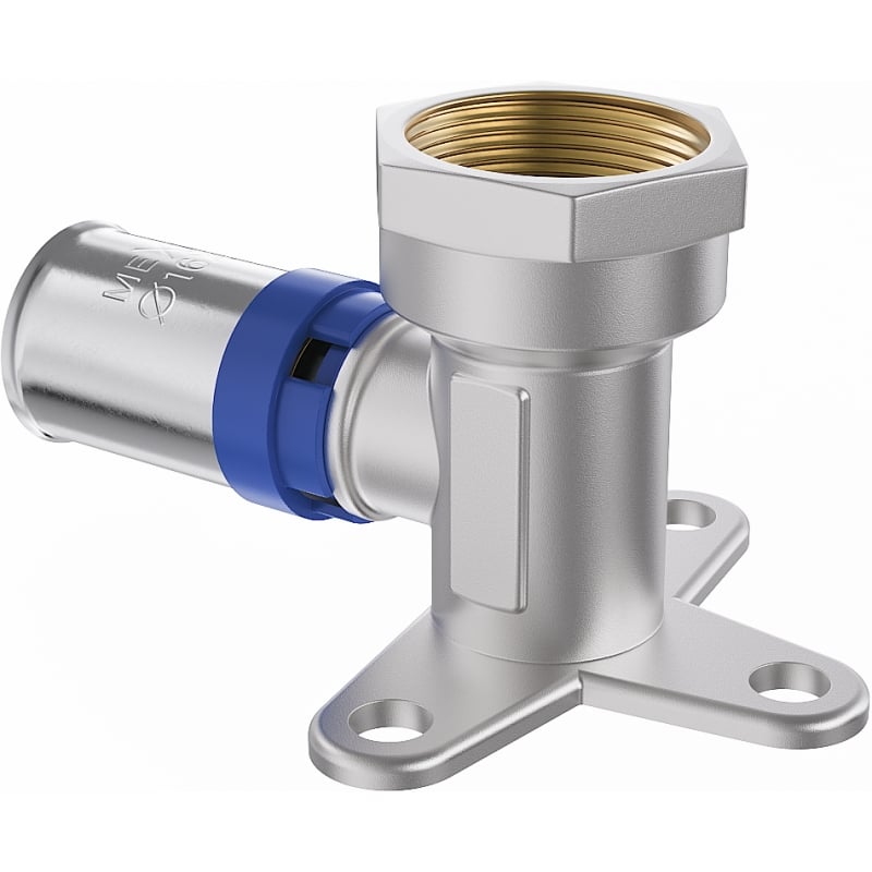 Mexen PEX-P seinapealne surutav küünarnukk jalaga, pressitud PEX 16 x 1/2 GW - W97128-1612F-00