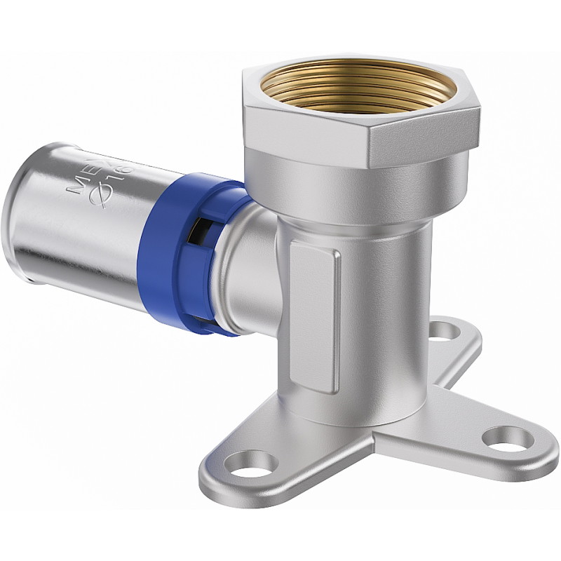 Mexen PEX-P zidna kompresijska koljena s ušicom, prešana PEX 16 x 1/2 GW - W97128-1612F-00