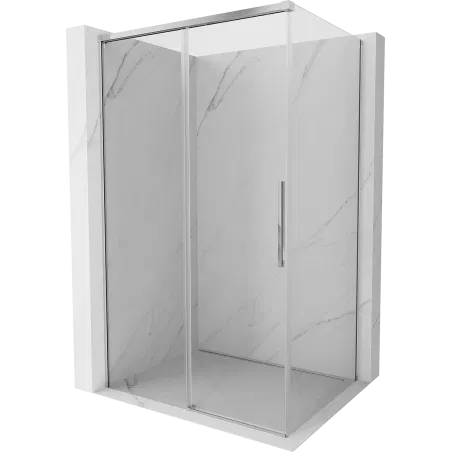 Mexen Rox sliding shower cabin 140 x 75 cm, transparent, chrome - 8C2-140-075-01-00