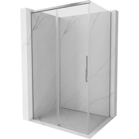 Mexen Rox sliding shower cabin 110 x 80 cm, transparent, chrome - 8C2-110-080-01-00